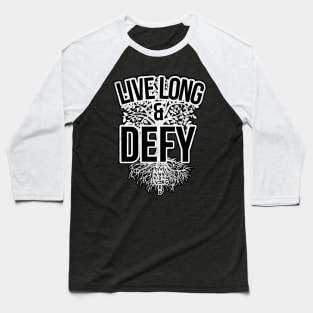 W3IRD GVNG ''LIVE LONG & DEFY'' Baseball T-Shirt